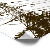 Retro-Power-Linien Art Poster (Ecke)