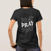 Retro Pray Pray Pray Christlicher T - Shirt (Rückseite)