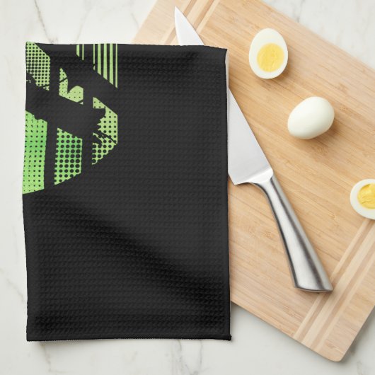 Retro Praying Mantis Biologe Geschirrtuch (Viertel Falte)