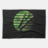 Retro Praying Mantis Biologe Geschirrtuch (Horizontal)