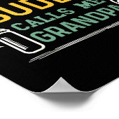 Retro Pregnancy Announcement Grandpa My Drinking B Poster (Ecke)