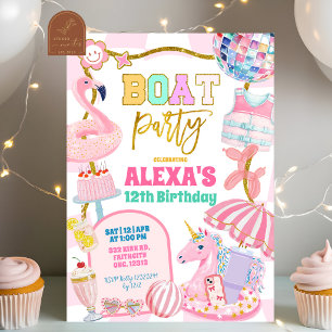 Retro-preppy-Einladung zur Bootsparty Einladung
