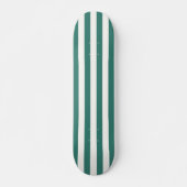 Retro Preppy Sportränke Stripes - Field Green Skateboard (Vorne)