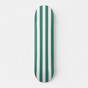 Retro Preppy Sportränke Stripes - Field Green Skateboard