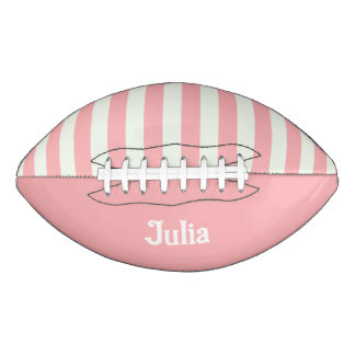 Retro Preppy Sportswear Streifen - rosa Creme Football