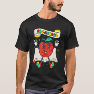 Retro Preschool Apple Trendy Student zurück nach S T-Shirt