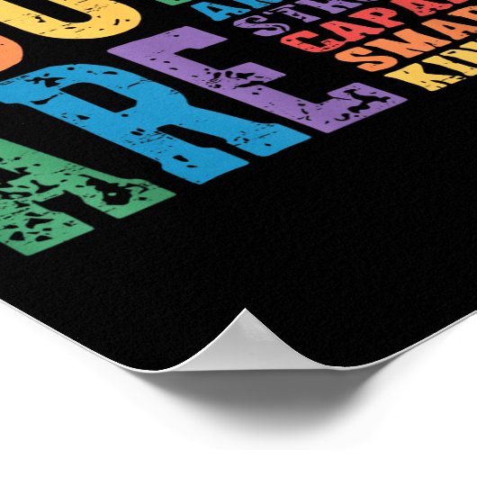 Retro Pride Mentalität Gesunder Geist Du Bist Genu Poster (Ecke)