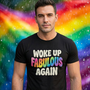 Retro Pride Puff Style Wachte Wieder Fabelhaft Auf T-Shirt