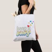Retro-Pride-Typografie-Design 'Keep It Easy' Tasche (Von Nahem)
