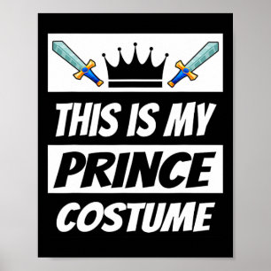 Retro Prince Costume Funny Halloween Kostüm Männer Poster
