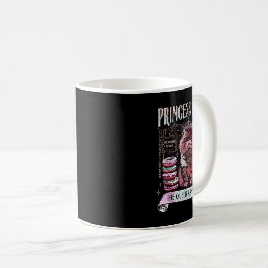 Retro Princess Donut Dungeon Crawler Carl Book Lov Kaffeetasse (VorderseiteRechts)
