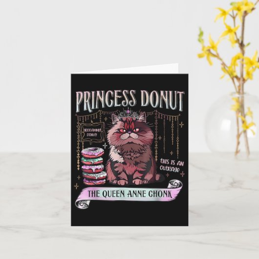 Retro Princess Donut Dungeon Crawler Carl Book Lov Karte (Gelbe Blume)