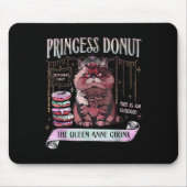 Retro Princess Donut Dungeon Crawler Carl Book Lov Mousepad (Vorne)