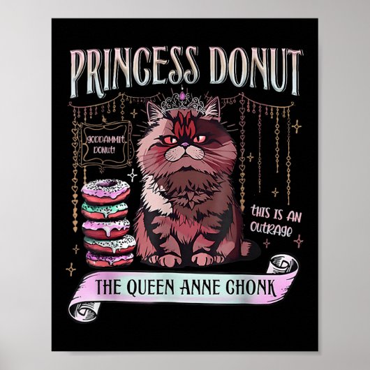 Retro Princess Donut Dungeon Crawler Carl Book Lov Poster (Vorne)