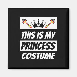 Retro Princess Halloween-Kostüm Magnet