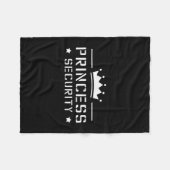 Retro Princess Security Boys Brother Birthday Vate Fleecedecke (Vorderseite (Horizontal))