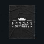 Retro Princess Security Boys Brother Birthday Vate Fleecedecke<br><div class="desc">Retro Princess Security Boys Brother Birthday Vater & Amp; Mama</div>