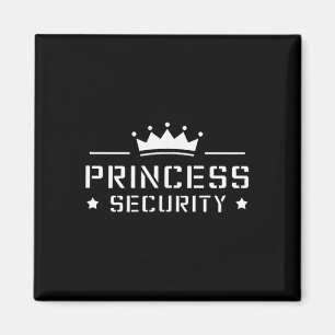 Retro Princess Security Boys Brother Birthday Vate Magnet