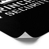 Retro Princess Security Boys Brother Birthday Vate Poster (Ecke)