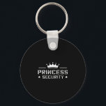 Retro Princess Security Boys Brother Birthday Vate Schlüsselanhänger<br><div class="desc">Retro Princess Security Boys Brother Birthday Vater & Amp; Mama</div>