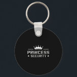 Retro Princess Security Boys Brother Birthday Vate Schlüsselanhänger<br><div class="desc">Retro Princess Security Boys Brother Birthday Vater & Amp; Mama</div>