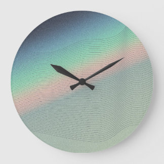 Retro Prism Light: Digitale Nostalgie Große Wanduhr