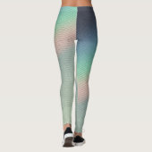 Retro Prism Light: Digitale Nostalgie Leggings (Rückseite)