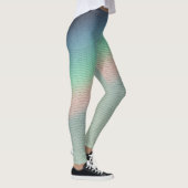 Retro Prism Light: Digitale Nostalgie Leggings (Rechts)