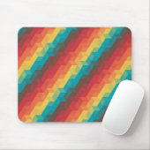 Retro Prism Tumble Mouse pad Mousepad (Mit Mouse)
