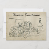 Retro Probe Pinot Einladung (Vorderseite)