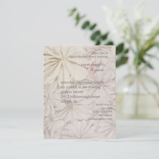 retro Probenabendessen laden ein Einladung (Stehend Vorderseite)