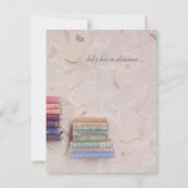 retro Probenabendessen laden ein Einladung (Rückseite)