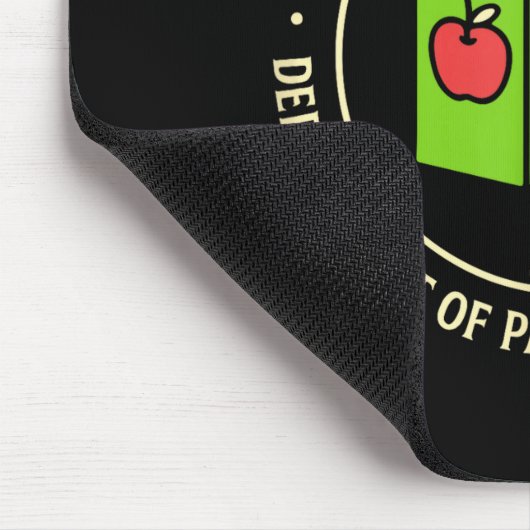 Retro Professional Noticer Department Of Pattern R Mousepad (Ecke)