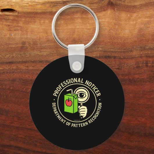 Retro Professional Noticer Department Of Pattern R Schlüsselanhänger (Vorderseite)