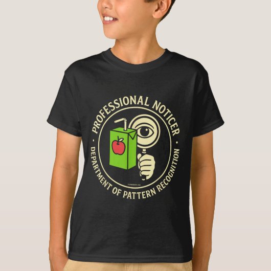 Retro Professional Noticer Department Of Pattern R T-Shirt (Vorderseite)