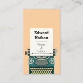 Retro professional typewriter qr code visitenkarte (Vorderseite)