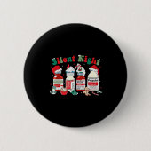 Retro Profol Silent Night Icu Nurses Funny Merry C Button (Vorderseite)
