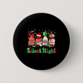 Retro Profol Silent Night Icu Nurses Funny Merry C Button (Vorderseite)