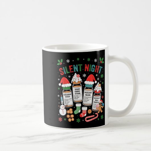 Retro Profol Silent Night Icu Nurses Funny Merry C Kaffeetasse (Rechts)
