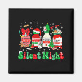 Retro Profol Silent Night Icu Nurses Funny Merry C Magnet (Vorne)