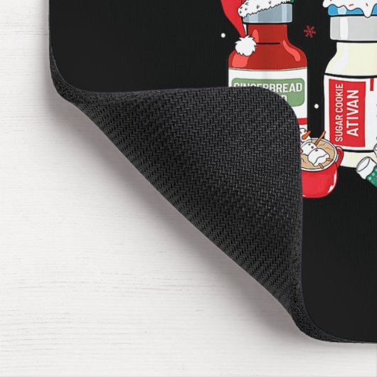 Retro Profol Silent Night Icu Nurses Funny Merry C Mousepad (Ecke)