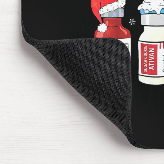 Retro Profol Silent Night Icu Nurses Funny Merry C Mousepad (Ecke)