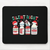 Retro Profol Silent Night Icu Nurses Funny Merry C Mousepad (Vorne)