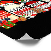 Retro Profol Silent Night Icu Nurses Funny Merry C Poster (Ecke)