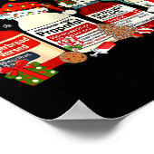 Retro Profol Silent Night Icu Nurses Funny Merry C Poster (Ecke)