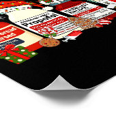 Retro Profol Silent Night Icu Nurses Funny Merry C Poster (Ecke)