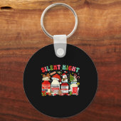 Retro Profol Silent Night Icu Nurses Funny Merry C Schlüsselanhänger (Vorderseite)