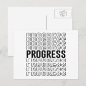 Retro-Progress-Design Postkarte (Vorne/Hinten)