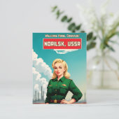 Retro Propaganda Art sowjetischer UdSSR Kommunismu Postkarte (Stehend Vorderseite)