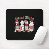 Retro Propofol Silent Night Icu Nurses Funny Merry Mousepad (Mit Mouse)
